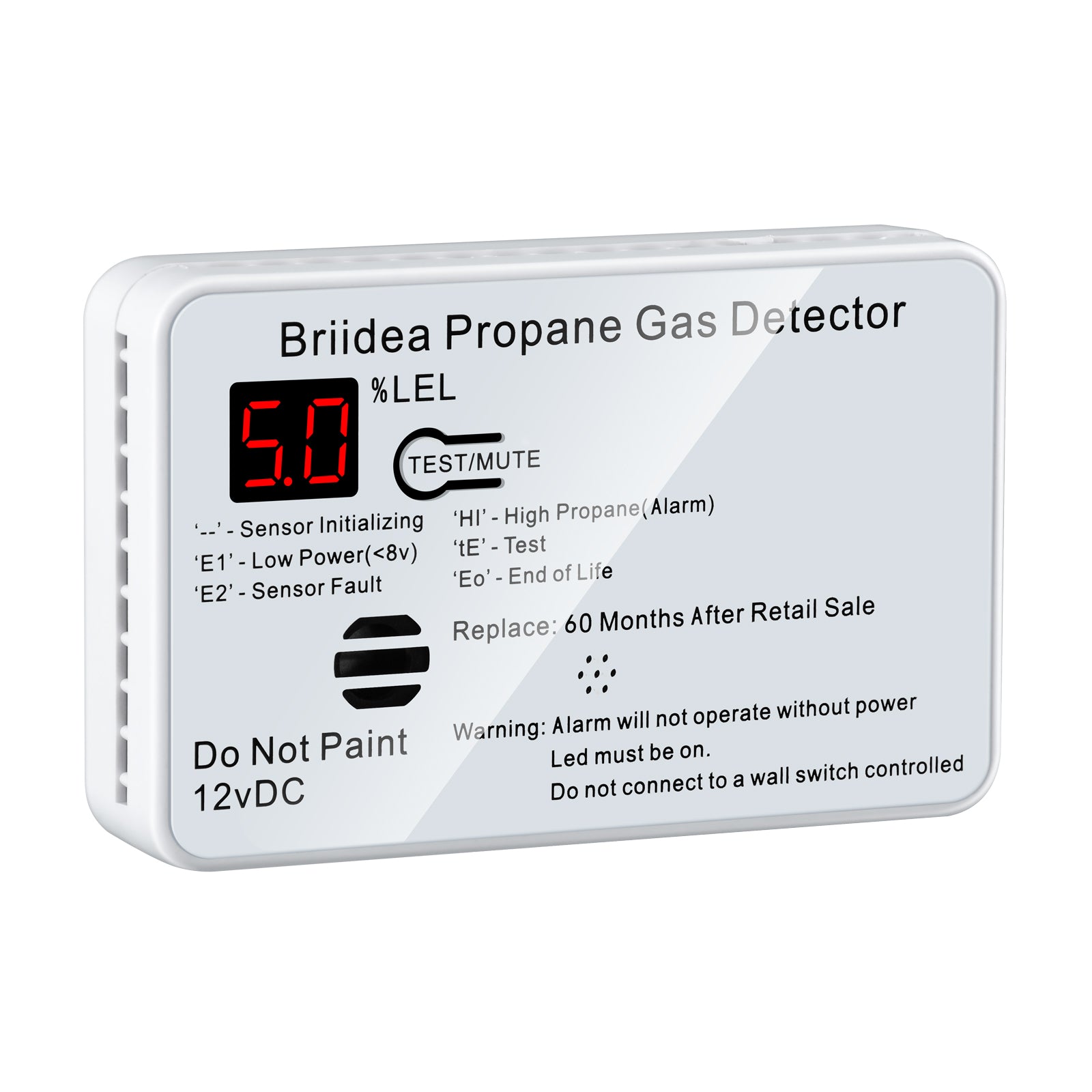 Briidea Rv Propane Alarm Propane Gas Detector With 85db Loud Alarm 1 Briidea 2640