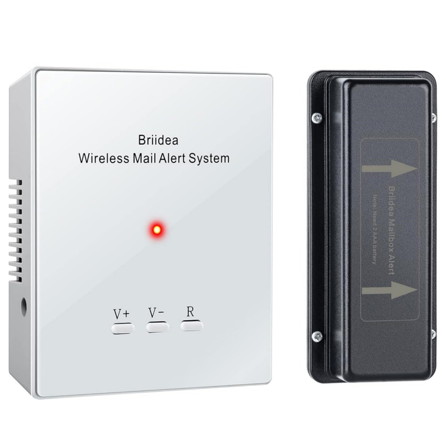 Briidea 500ft Wireless Mailbox Alarm with LED Light