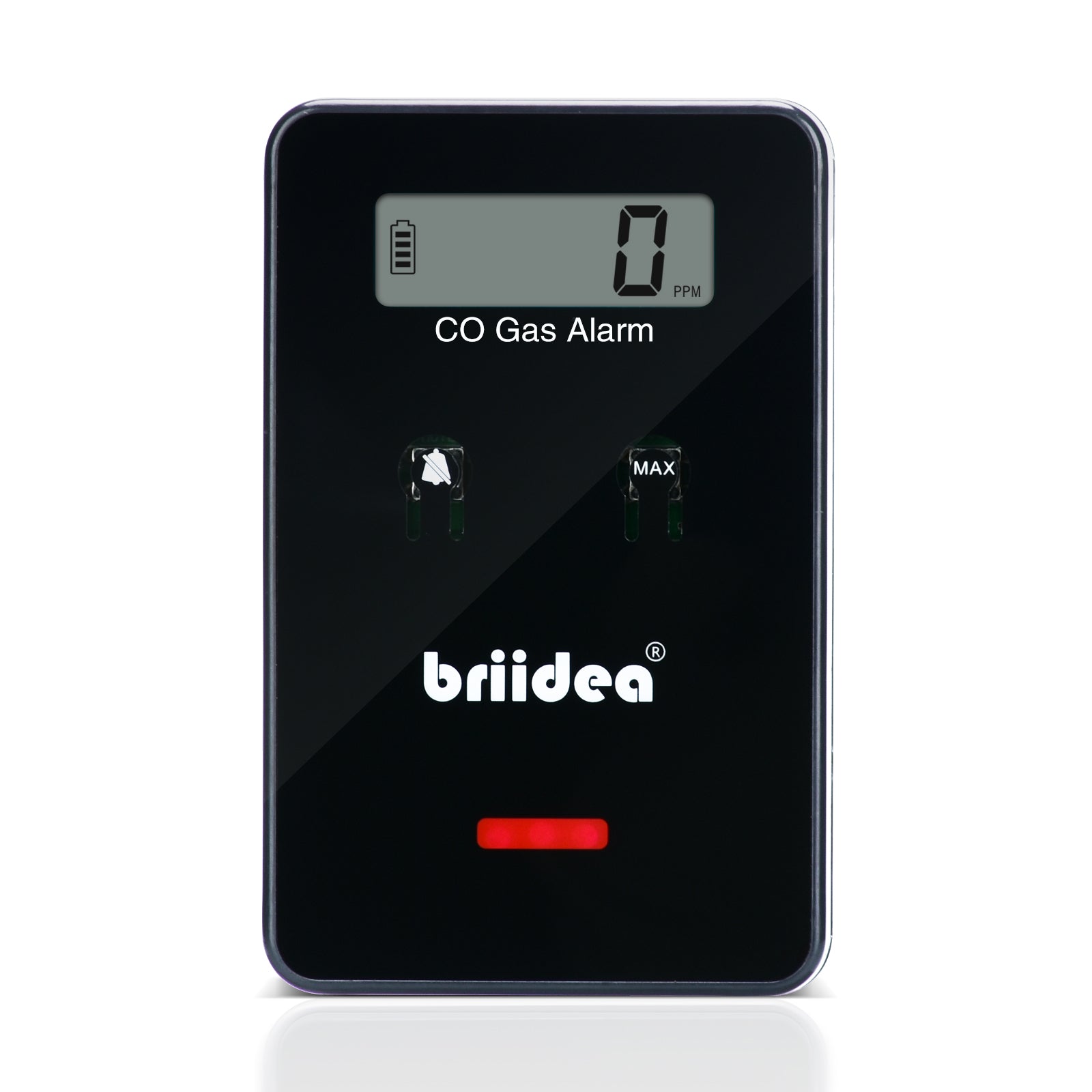 Briidea Black Carbon Monoxide Detector for Car, Low-Level Fast 9ppm CO Alarm