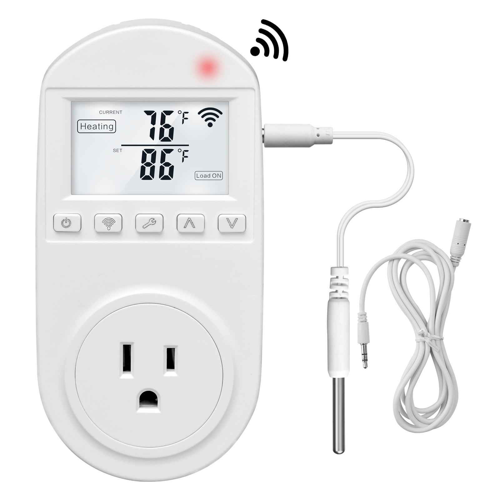 New Generation! Briidea Smart WiFi Heating Cooling Temperature Controlled Outlet, 110V 16A