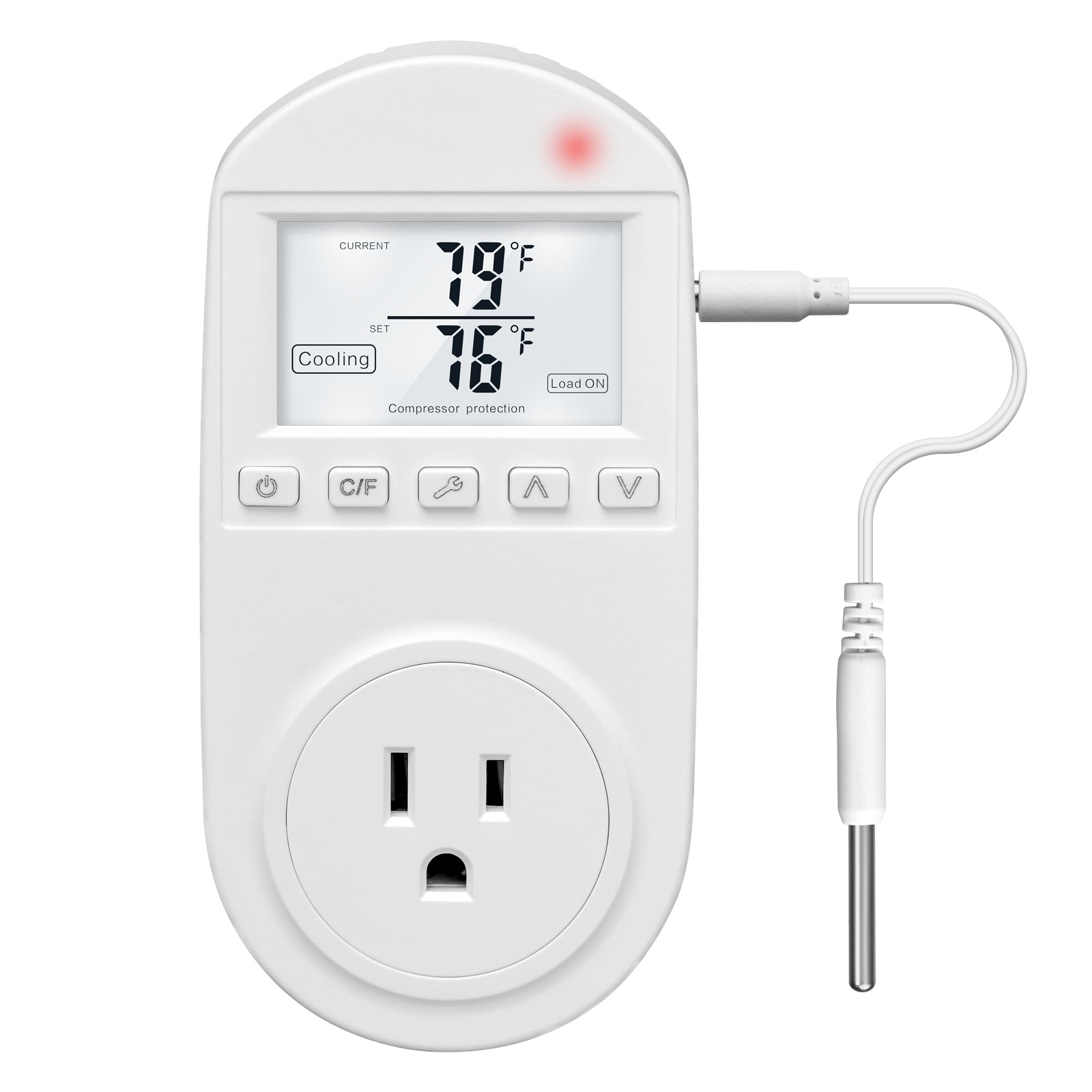 Briidea Temperature Controlled Outlet, Thermostat Outlet 110V 15A