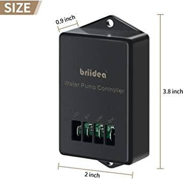 Water Pump Controller, Briidea RV Water Pump Switch 12VDC, 10A for Water Pump, Lighting, Fans in RV, Boat - briidea